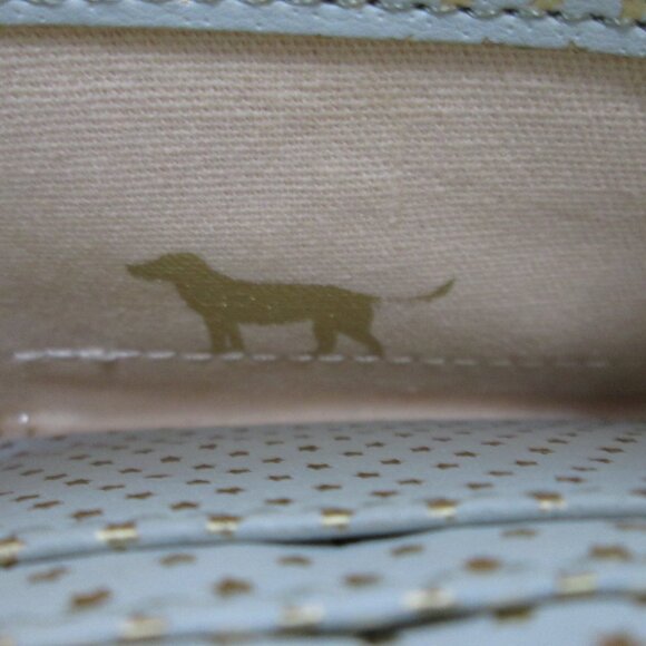 Deux Lux gold Glitter Raffia zip around Wallet Organizer change & card pockets - Picture 12 of 12